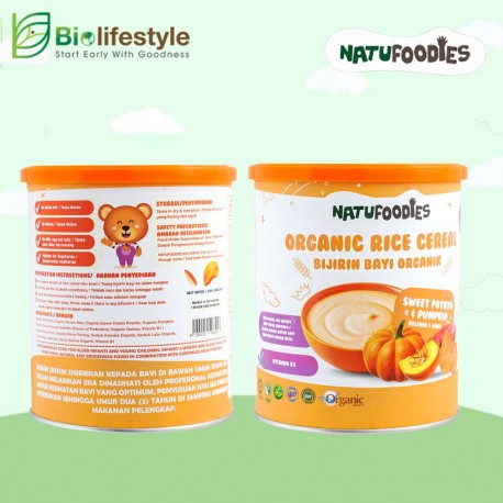 Natufoodies Organic Rice Cereal (6M+) 200g - Sweet Potato & Pumpkin