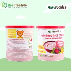 Natufoodies Organic Rice Cereal (6M+) 200g - Banana Beetroot