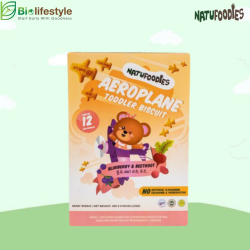 Natufoodies Aeroplane Toddler Biscuit 150g - Blueberry & Beetroot