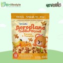 Natufoodies Aeroplane Toddler Biscuit in Bag 100g - Banana & Pumpkin 