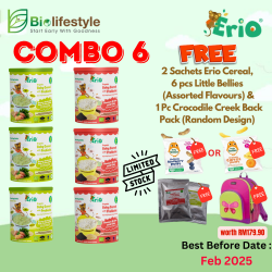 (Combo Pack Of 6) Erio Organic Baby Cereal With Probiotic - Ancient Grains (200g x 6)