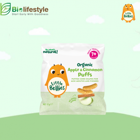 Little Bellies Baby Puffs 12g - Apple Cinnamon