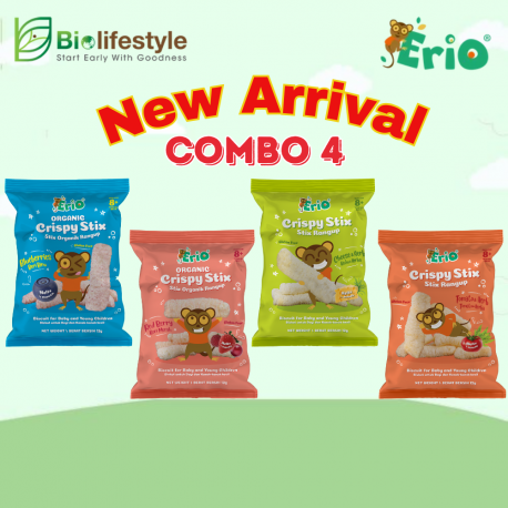 (Combo Pack Of 4) Erio Organic Crispy Stix (12g)