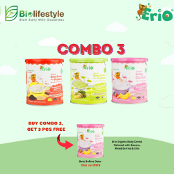 (Combo Pack Of 3) Erio Organic Baby Cereal (200g x 3)