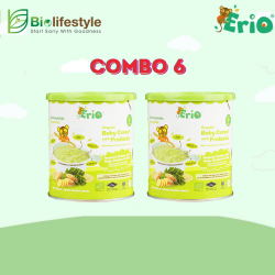 (Combo Pack Of 6) Erio Organic Baby Cereal With Probiotic - Ancient Grains with Kale, Potato & Chia (200g x 6)