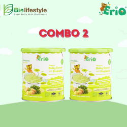 (Combo Pack Of 2) Erio Organic Baby Cereal With Probiotic - Ancient Grains with Kale ,Potato & Chia (200g x 2)