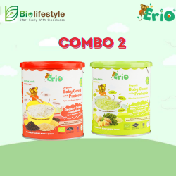 (Combo Pack Of 2) Erio Organic Baby Cereal With Probiotic - Ancient Grains (200g x 2)