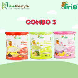 (Combo Pack Of 3) Erio Organic Baby Cereal (200g x 3)