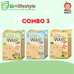 (Combo Pack Of 3) Apple Monkey I'm Gluten Free Waffle 20g