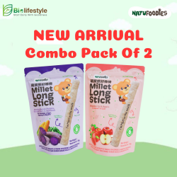 (Combo Pack Of 2) Natufoodies Millet Long Stick (30g x 2)