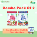 (Combo Pack Of 2) Erio Organic Little Tubes (30g) - Free 2 Pcs Erio Little Tubes Mixed Berry
