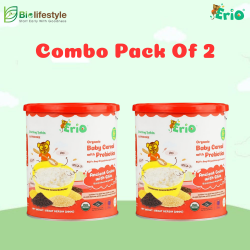(Combo Pack Of 2) Erio Organic Baby Cereal With Prebiotic - Ancient Grains with Chia (200g x 2)