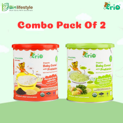 (Combo Pack Of 2) Erio Organic Baby Cereal With Prebiotic - Ancient Grains (200g x 2)