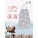 Bmama Breastfeeding Nursing Cover 100% Cotton without Net Apron Shawl Cloth Blanket