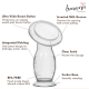 Bmama Manual Breast Pump Milk Collector Silicone BPA Free Milk Saver with Cover Food-Grade