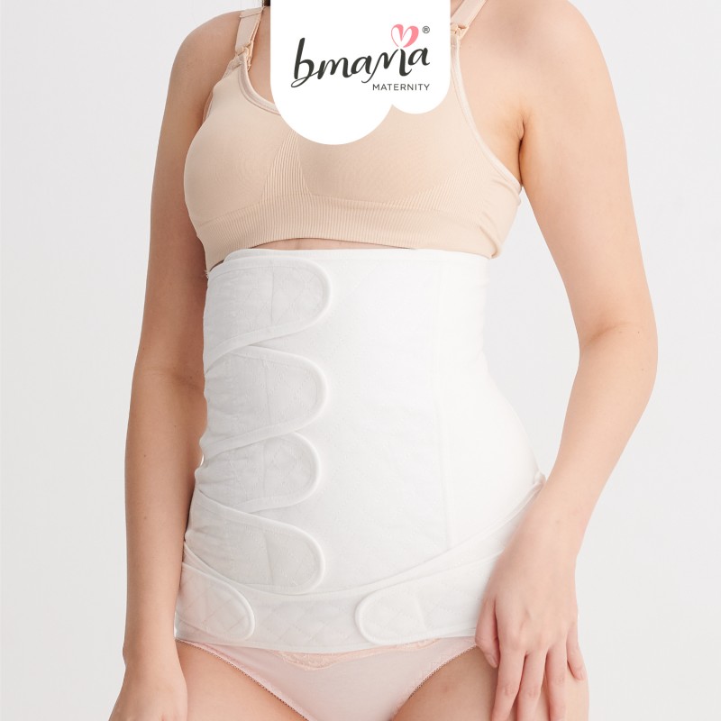 2-in-1 Pure Cotton Belly Binder for Postpartum Support – Bmama