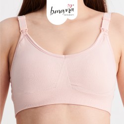 Bmama Supportive Sporty Nursing Bra Up Way Open: Mallow (Pink)