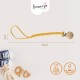 Bmama Leather Suede Braided Pacifier Clips