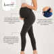 Bmama Slim Fit Stretchable High Waist Maternity Legging (Black)