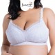 Bmama Plus Size 2-Tone Green Tea Lace Top Open Nursing Bra (Purple)