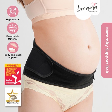 Bmama Premium Maternity Support Belt (Prenatal/Postpartum) - Black
