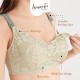 Bmama Plus Size Lace Wireless Nursing Bra (Green)