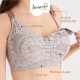 Bmama Plus Size Lace Wireless Nursing Bra (Purple)