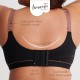 Bmama Super Soft Latex Lace Wireless Nursing Bra (Black)