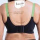 Bmama Plus Size 2-Tone Green Tea Lace Top Open Nursing Bra (Black)