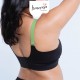 Bmama Plus Size 2-Tone Green Tea Lace Top Open Nursing Bra (Black)