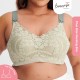 Bmama Super Soft Latex Lace Wireless Nursing Bra (Green)