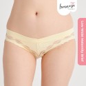 V-Shaped Low Waist Maternity Hygiene Panties (Yellow)