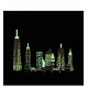 Wonder World City Skyline Glow Blocks