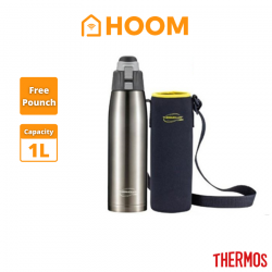 Hoom Thermos Vacuum Insulated Stainless Steel Sport Bottle 1.0L