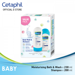 Cetaphil Baby Regime Pack (Ultra Moisturizing Bath & Wash 230ml + Shampoo 200ml)