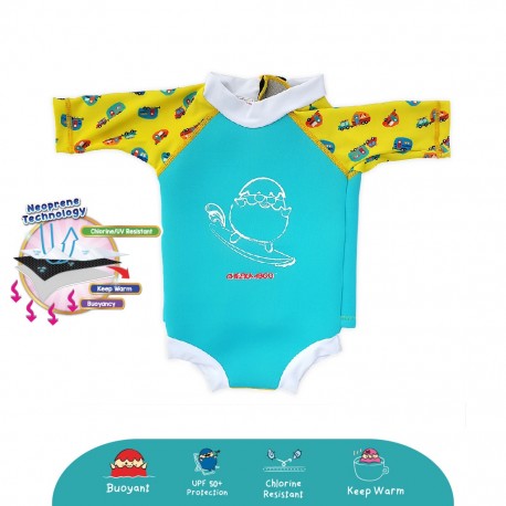 Cheekaaboo Snugbabes Thermal Swimsuit - Camper Van (Summer Paradise)