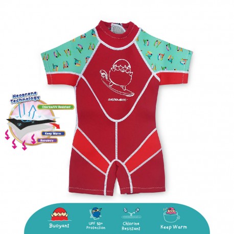 Cheekaaboo Kiddies Suit Thermal Swimsuit - Toucan (Summer Paradise)