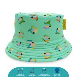 Cheekaaboo Reversible Bucket Hat - Toucan (Summer Paradise)