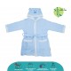 Cheekaaboo Kids Premium Bamboo Embroidery Bathrobe - Blue Bear (3 - 8 yrs)