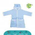 Cheekaaboo Kids Premium Bamboo Embroidery Bathrobe - Blue Bear (3 - 8 yrs)