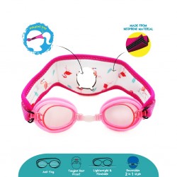 Cheekaaboo (Summer Paradise) Kids / Children Booggles - Untangleable Goggles - Flamingo