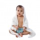 Cheekaaboo Premium Bamboo Hooded Bathrobe - White (Newborn - 36 mths)