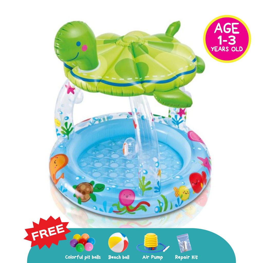 baby swimming pool with balls
