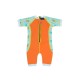 Cheekaaboo Warmiebabes Thermal Swimsuit - Pumpkin Orange / Dino