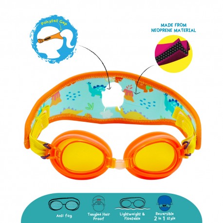 Cheekaaboo (Summer Paradise) Kids / Children Booggles - Untangleable Goggles (Dino)