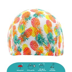 Cheekaaboo Protective Waterproof Swim Cap - Pineapple (2-8 years) - Summer Paradise