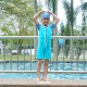 Cheekaaboo Wobbie Suit Thermal Swimsuit - Blue Monster (Monster Family)