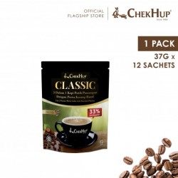 Chek Hup 3 in 1 Classic White Coffee with Hazelnut (37g x 12 sachets)