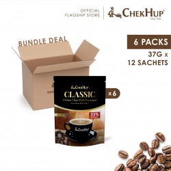 Chek Hup 3 in 1 Classic White Coffee (37g x 12's) [Bundle of 6 Pkts]