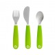 Munchkin Splash Toddler Fork, Knife & Spoon Set (Assorted Color)